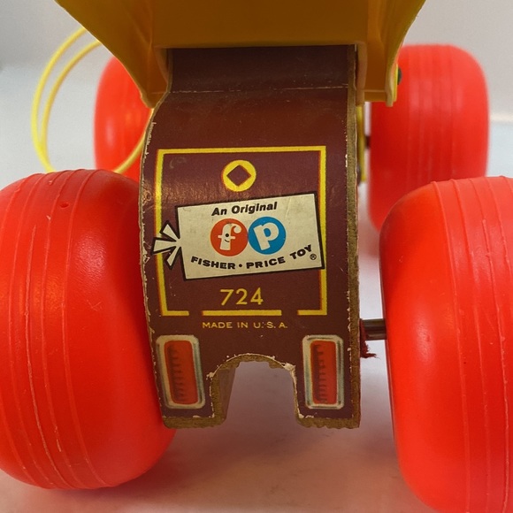 Vintage Fisher Price Jalopy Pull Toy Clown Car 1960’s - Picture 8 of 12